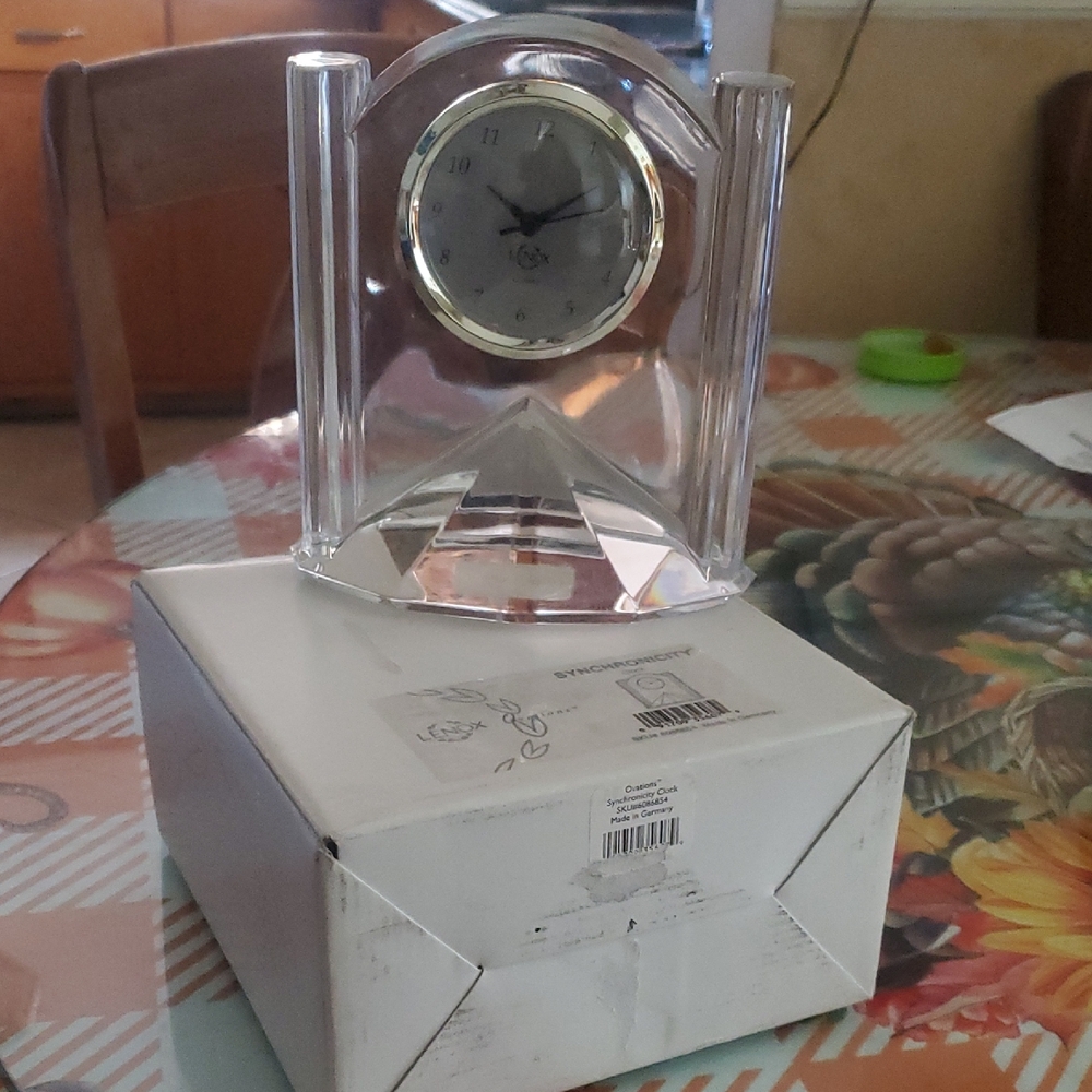 Lenox Synchronicity table clock brand